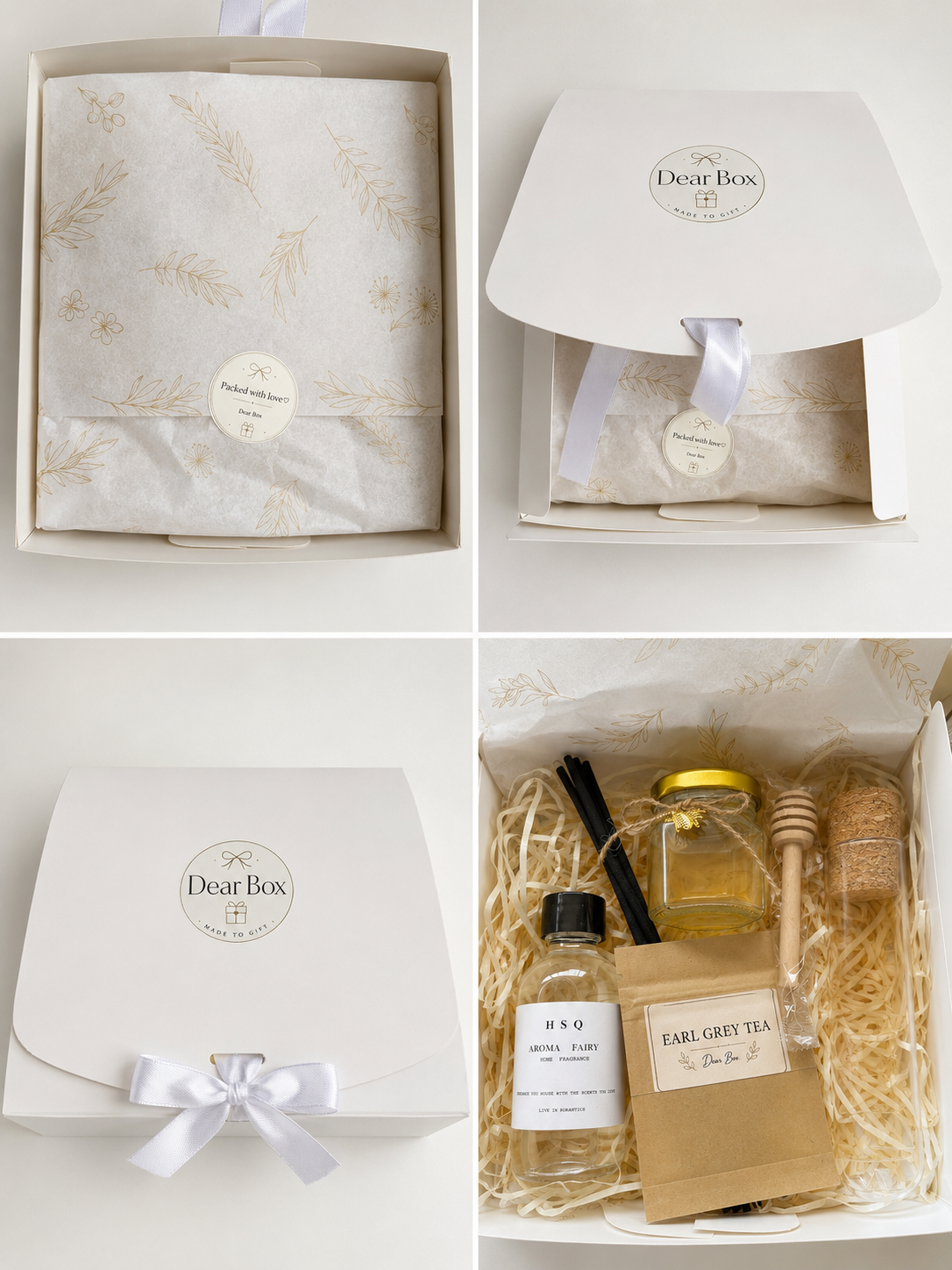 Dear Box packaging details and contents